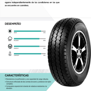 Llanta Torque 195R15C 106/104R 8PR TQ-02 CERT EUROPEA